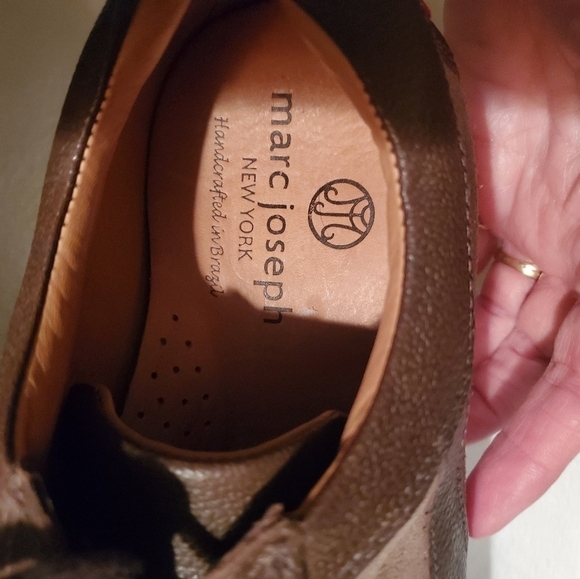 Marc Joseph New York Tan Suede Leather Extra Lightweight Sz. 9 Sneaker - Picture 8 of 9